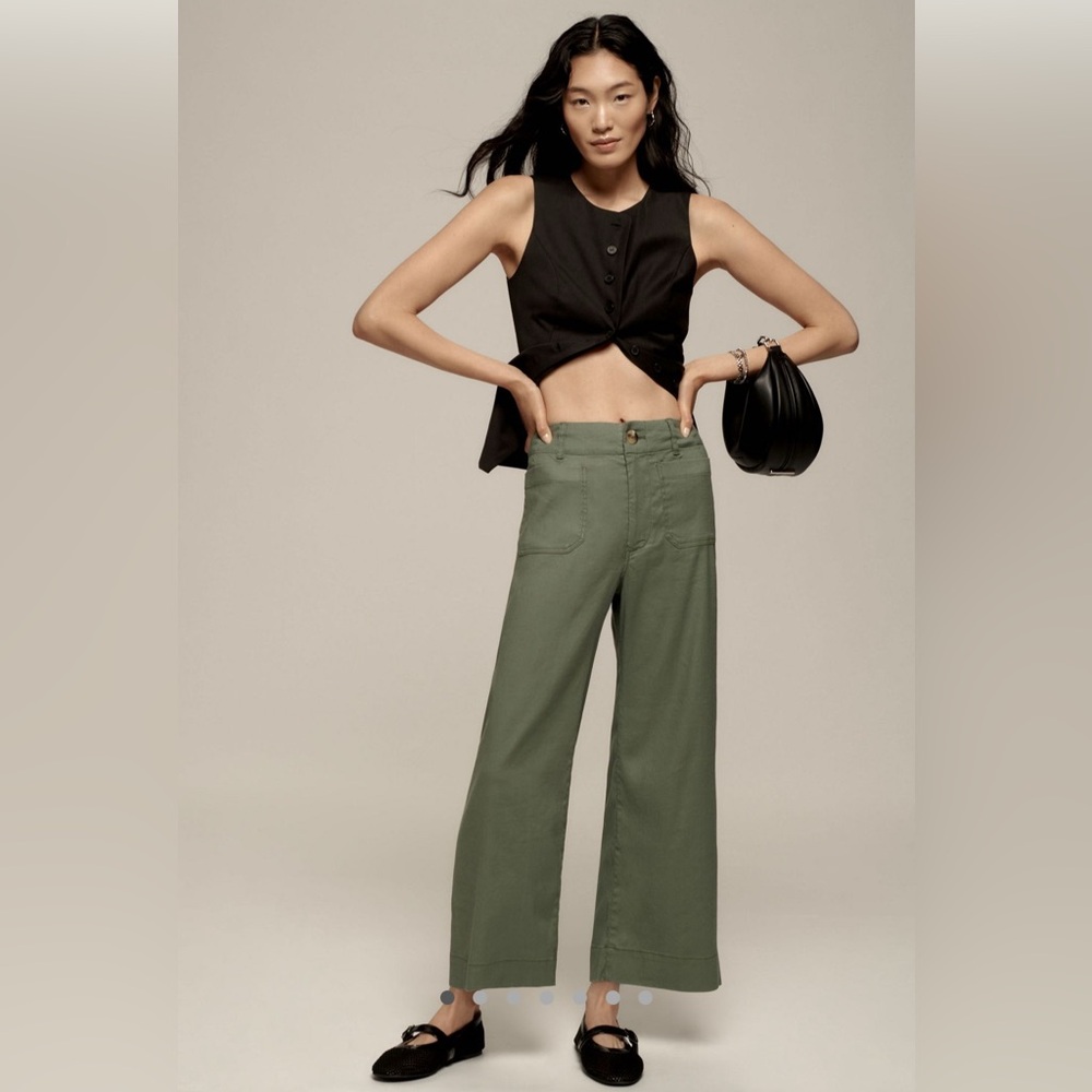 Anthropologie Maeve “The Colette” pant in “Dried Cactus”